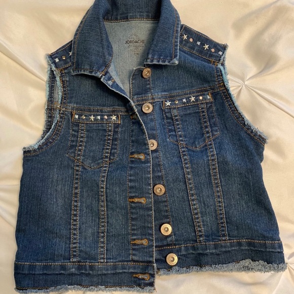Jordache studded jean vest - Picture 1 of 2